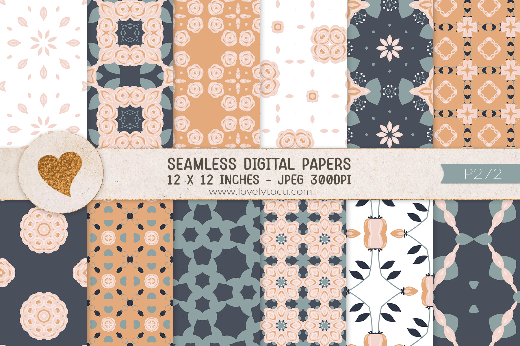 Seamless Paper Pattern Backgrounds Graphic by Lovelytocu · Creative Fabrica