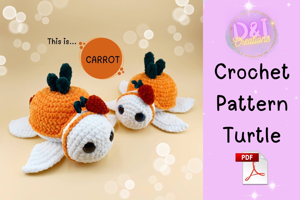 Turtle Custom Crochet Pattern Amigurumi