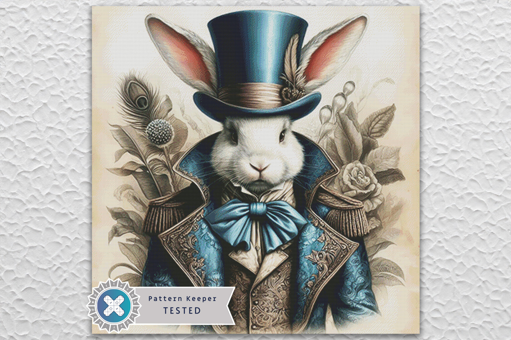 Vintage Rabbit Cross Stitch Pattern PDF