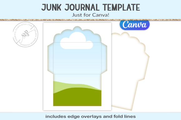Junk Journal Canva Frame Template