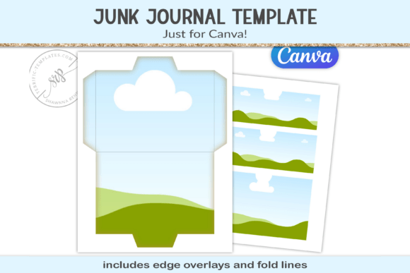 Junk Journal Canva Frame Template