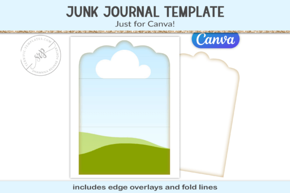 Junk Journal Canva Frame Template