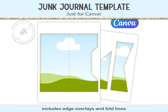 Junk Journal Canva Frame Template