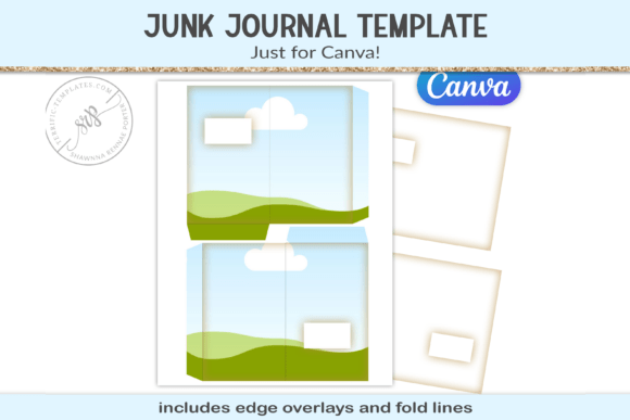 Junk Journal Canva Frame Template