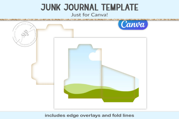 Junk Journal Canva Frame Template