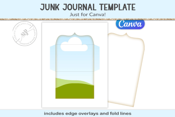 Junk Journal Canva Frame Template