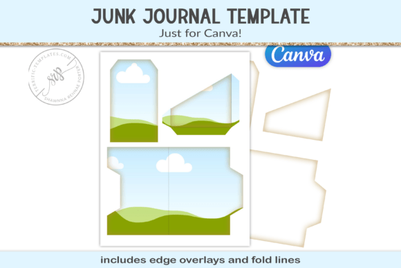 Junk Journal Canva Frames Template