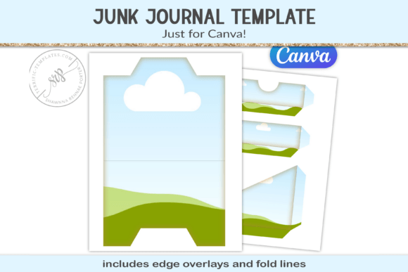 Junk Journal Canva Frames Template