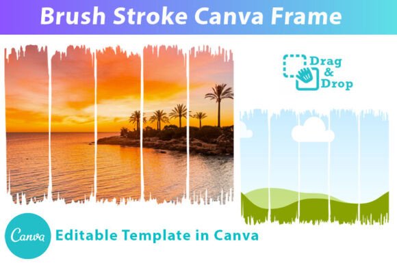 Brush Stroke Canva Frame