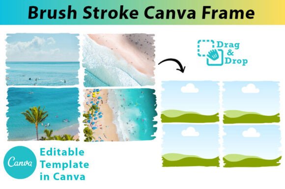 Brush Stroke Canva Frame