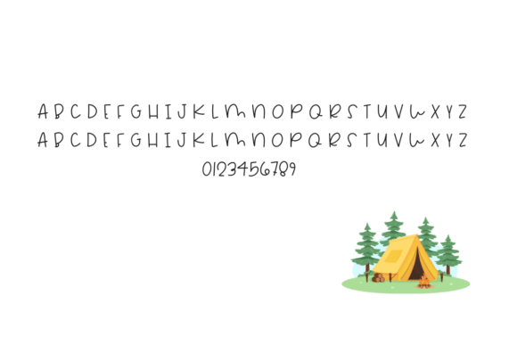Camping Font - Preview 1