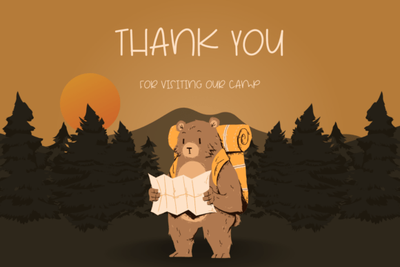 Camping Font - Preview 4