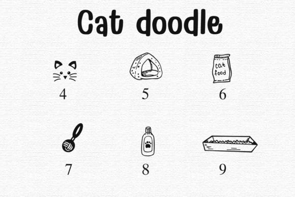 Cat Doodle Font - Preview 3