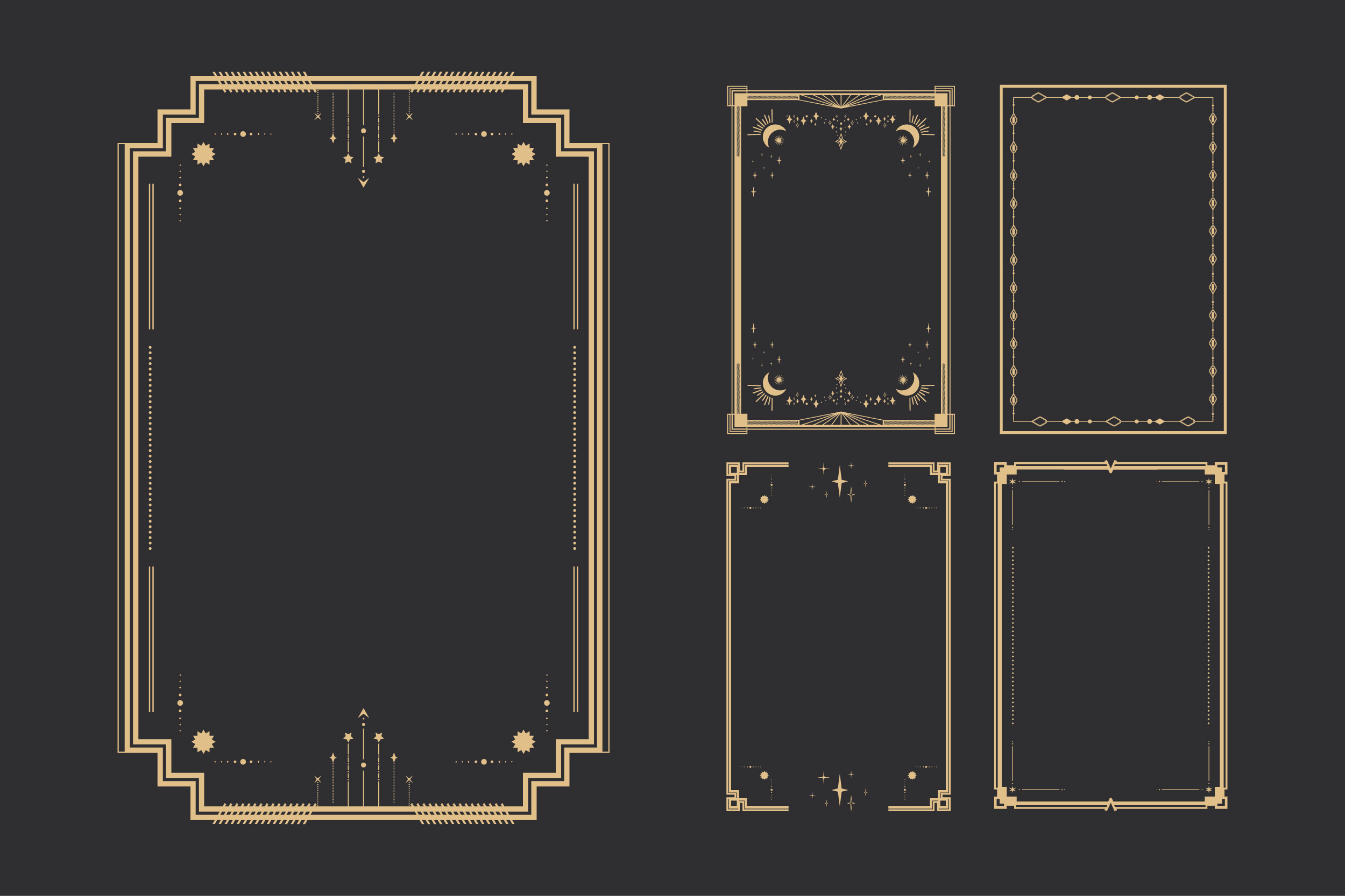 Celestial Tarot frames set