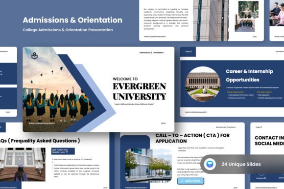 Preview of College Admissions Keynote Presentation education presentation template