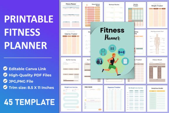 Fitness Planner Canva Interior
