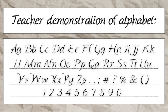Handwriting Form Font PNG with transparent background - Preview 3