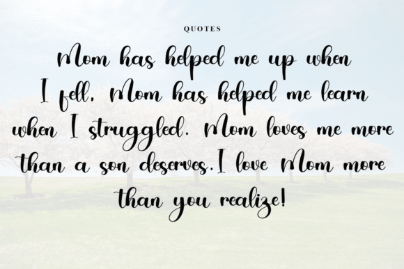 Happy Mother Font - Preview 5