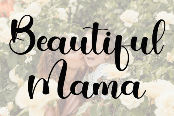 Happy Mother Font - Preview 6