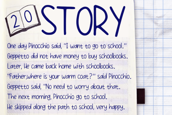 Homework Handwriting Font - Preview 2