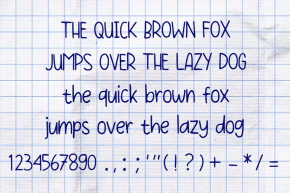 Homework Handwriting Font - Preview 4