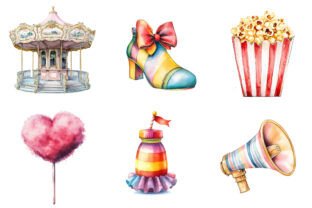 Pastel Summer Circus Clipart Graphic by Dreamshop · Creative Fabrica