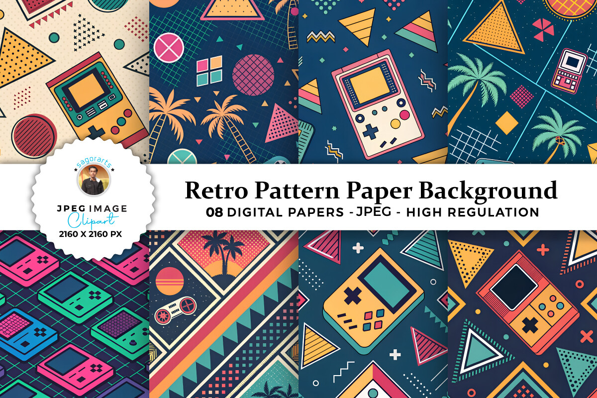 Retro Pattern Paper Background Graphic by sagorarts · Creative Fabrica