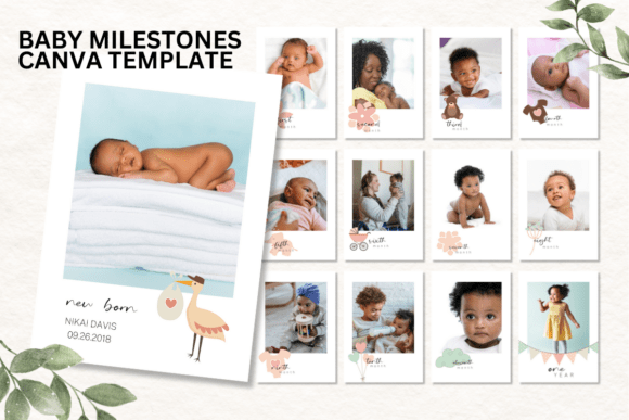 Baby Milestone Photo Canva