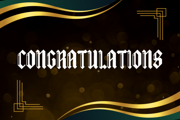 Bubble Old English Font - Preview 3