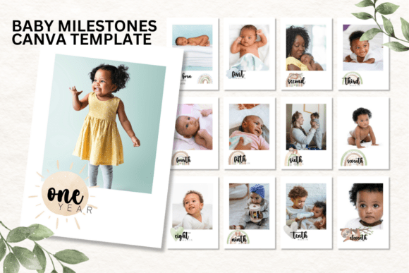 Canva Baby Milestone Template