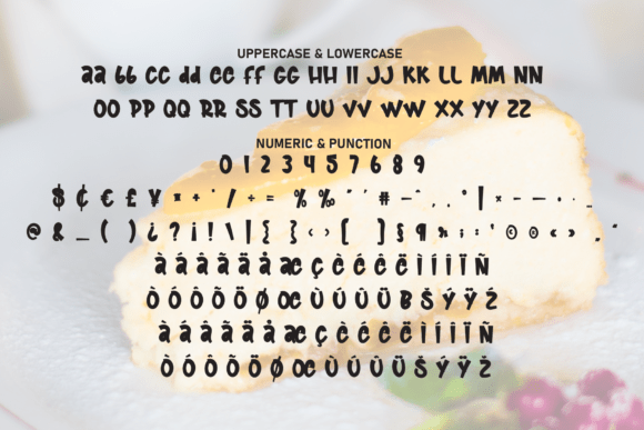 Chessecake Font PNG with transparent background - Preview 6