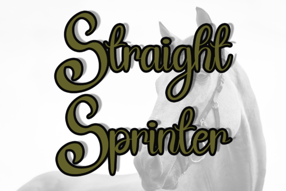 Horse Font PNG with transparent background - Preview 2