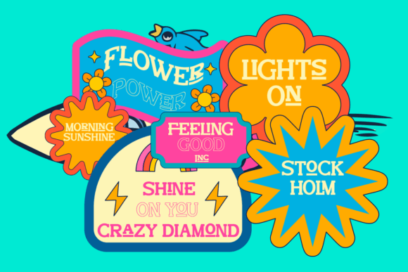 Laminate Font PNG with transparent background - Preview 3