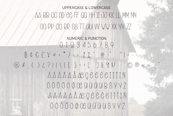 Magic Farmhouse Font PNG with transparent background - Preview 6