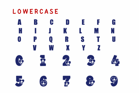 Medical Nurse Font PNG with transparent background - Preview 2