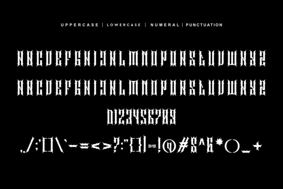 Necojah Font PNG with transparent background - Preview 4