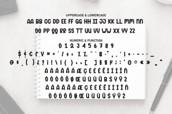 Notes Mixed Font PNG with transparent background - Preview 6