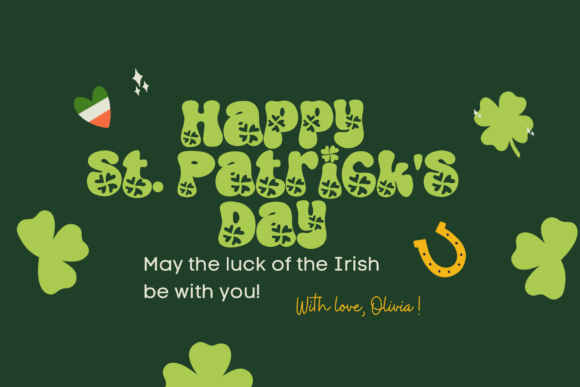 Retro Clover Leaf Font font preview - 4