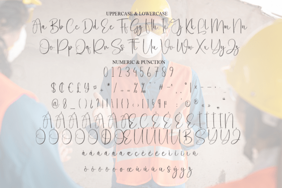 Saturday Safety Font PNG with transparent background - Preview 6