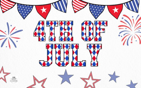 American 4th of July Font - Preview 4