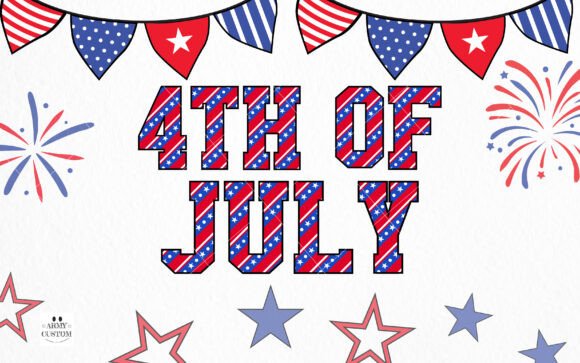 American 4th of July Font - Preview 2