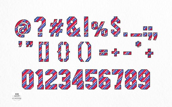 American 4th of July Font - Preview 4