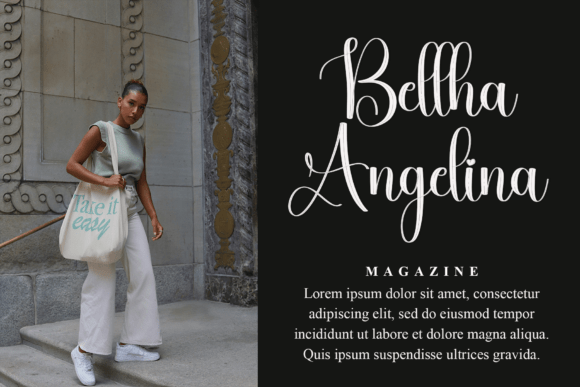 Angelia Signature Font - Preview 1