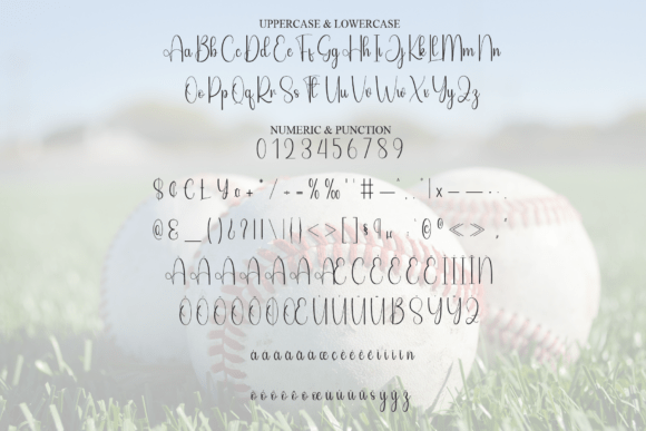 Baseball Font - Preview 6
