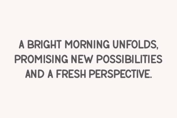 Bright Morning Font - Preview 1