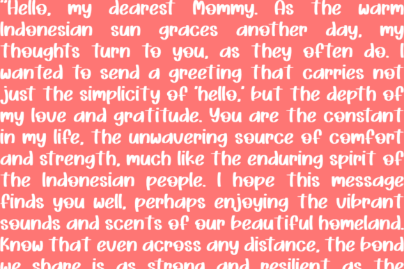 Hello Mommy Font - Preview 1