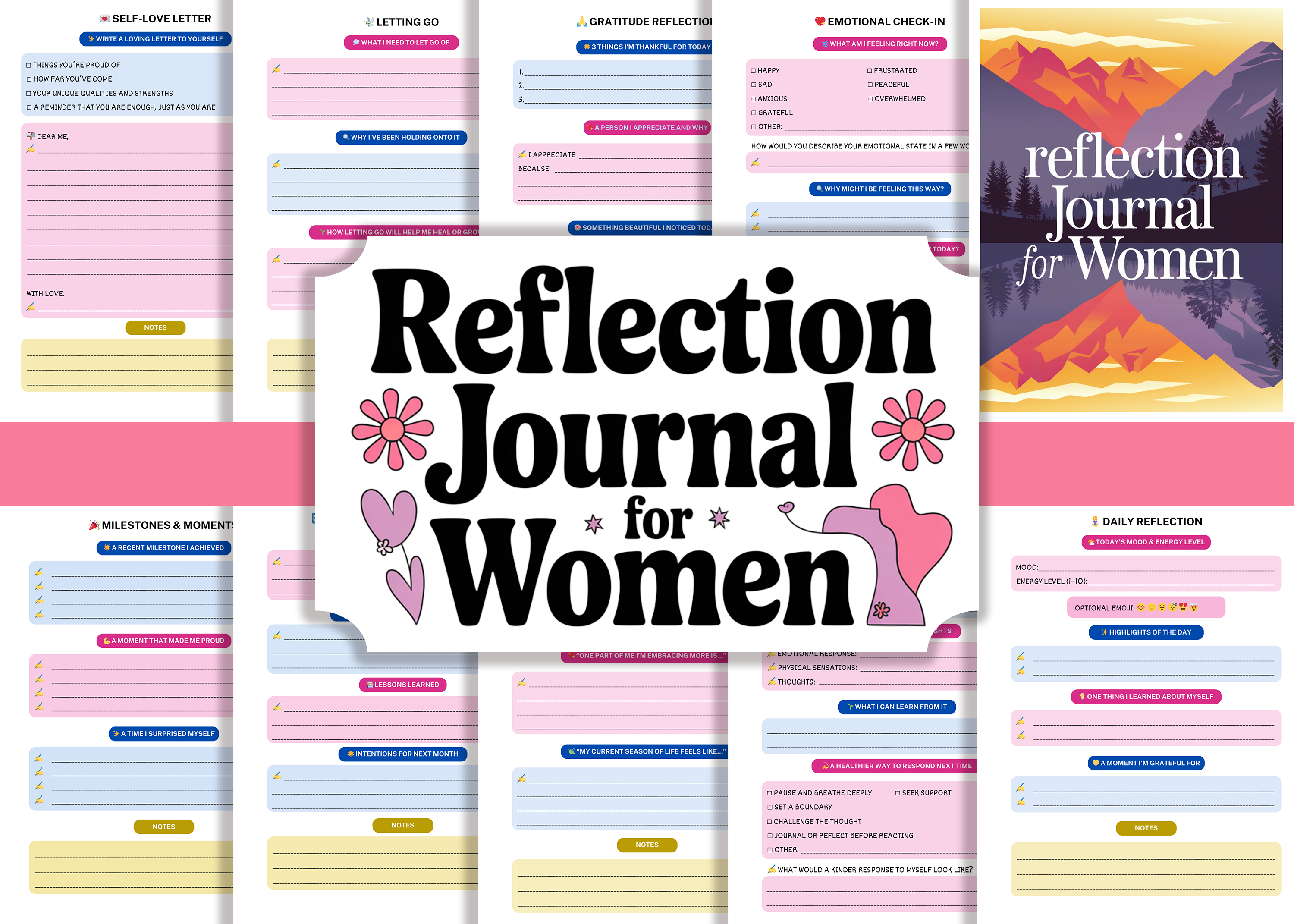 Reflection Journal for Women Graphic by KDP Studio · Creative Fabrica