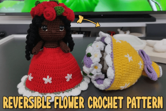 Reversible Flower Bouquet Doll Pattern