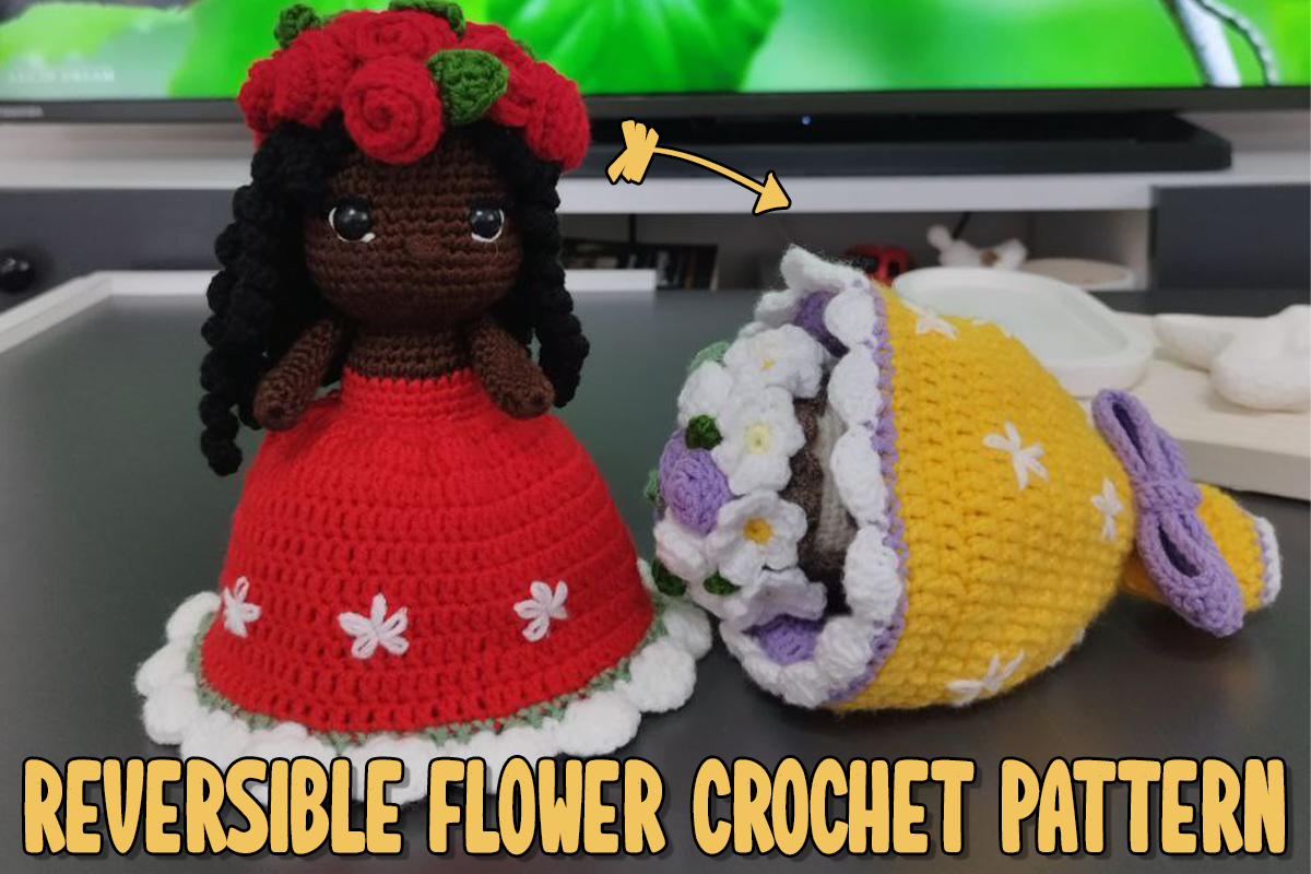 Reversible Flower Bouquet Doll Pattern