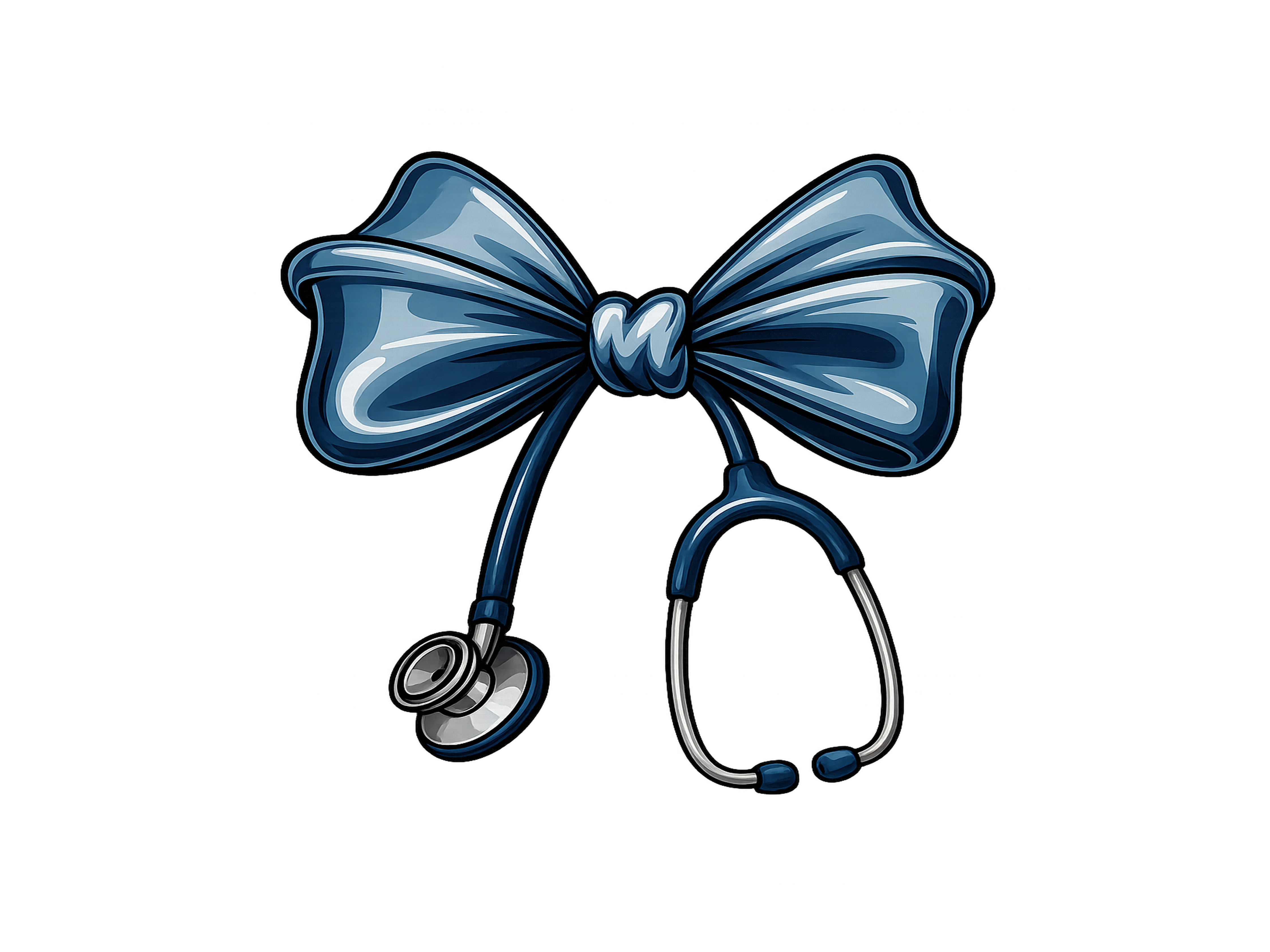 Preppy Nurse Floral Coquette Bow Png Graphic by Sofiamastery · Creative ...